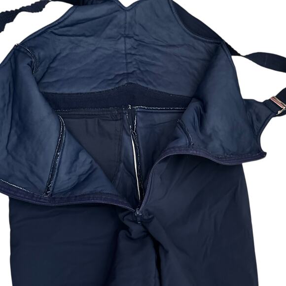 Vintage Klepper Germany Women M Navy Blue Ski Bib Pants Snow Overalls Waterproof - Picture 3 of 12